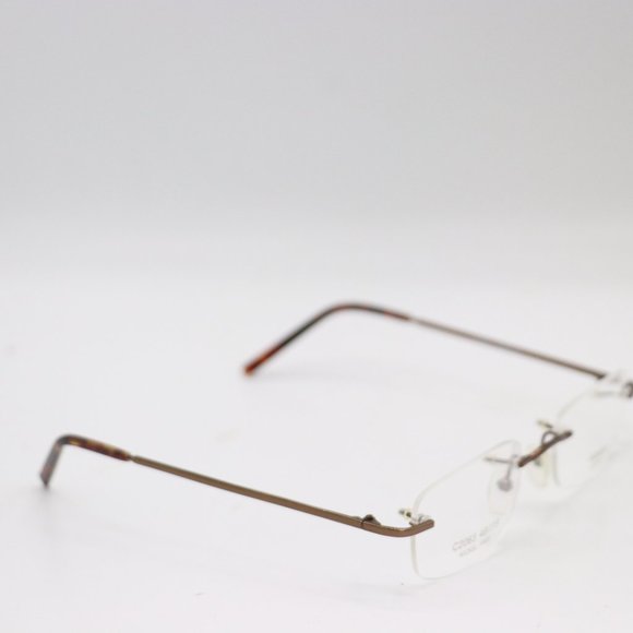 Konishi Rectangle Rimless Eyeglasses Frames Nickel Free Made in Japan 49 19 140 - Picture 2 of 3